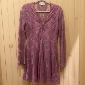 Honey Punch Lace Skater Dress